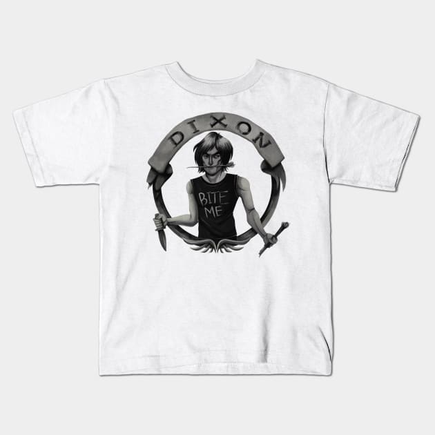 Daryl Dixon Kids T-Shirt by Blanquiurris